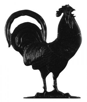Whitehall 30" Traditional Directions ROOSTER Weathervane in Black for Roof or Garden