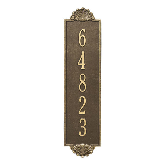 Personalized Shell Vertical Estate Wall Plaque