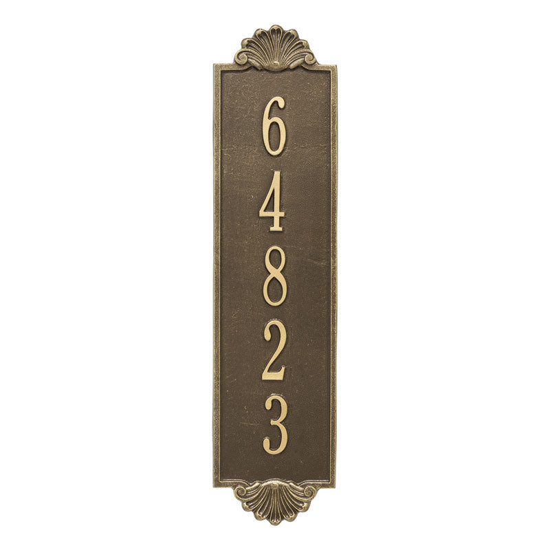 Personalized Shell Vertical Estate Wall Plaque