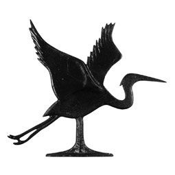 Whitehall 30" Traditional Directions BLUE HERON Weathervane in Black for Roof or Garden