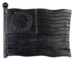 Whitehall 30" Traditional Directions FLAG (Liberty)Weathervane in Black for Roof or Garden