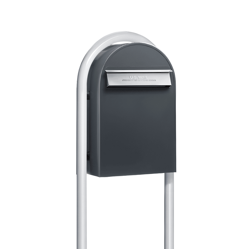 USPS Bobi Classic (B) Rear Access Mailbox Grey