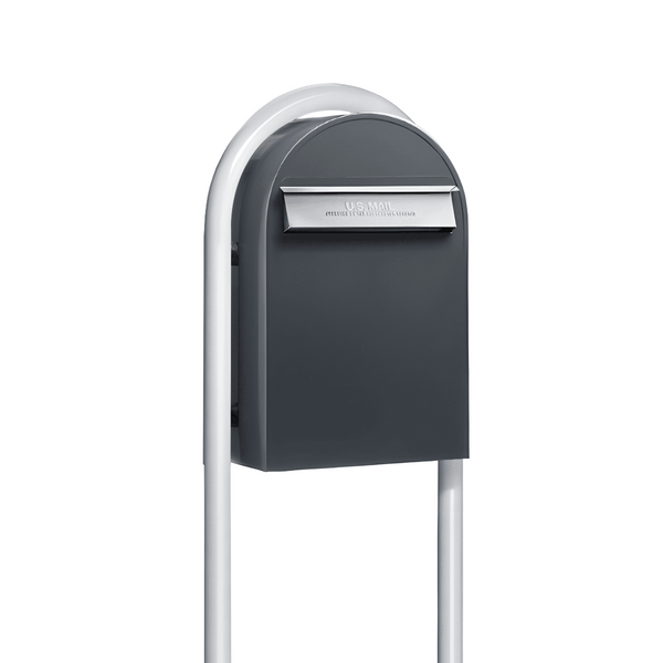 Bobi Classic B Rear Access Mailbox and Round Post Combo - Multiple Color Options
