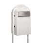 Bobi Grande Front Access Mailbox with Round Post Combo - Multiple Color Options