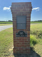 Whitehall Arch Marker - Standard Wall - One Line Address Plaque