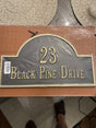 Whitehall Arch Marker - Standard Wall - Two Line Address Plaque