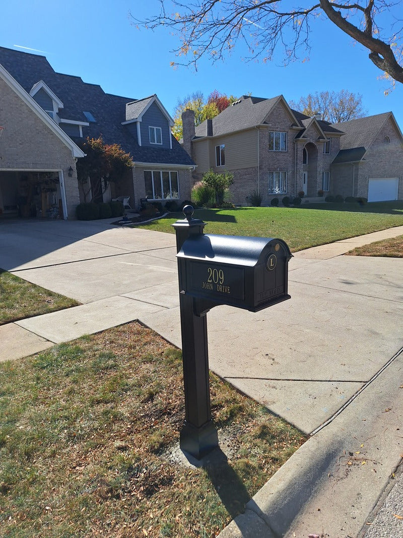 Whitehall Balmoral Monogram Mailbox-Post Package