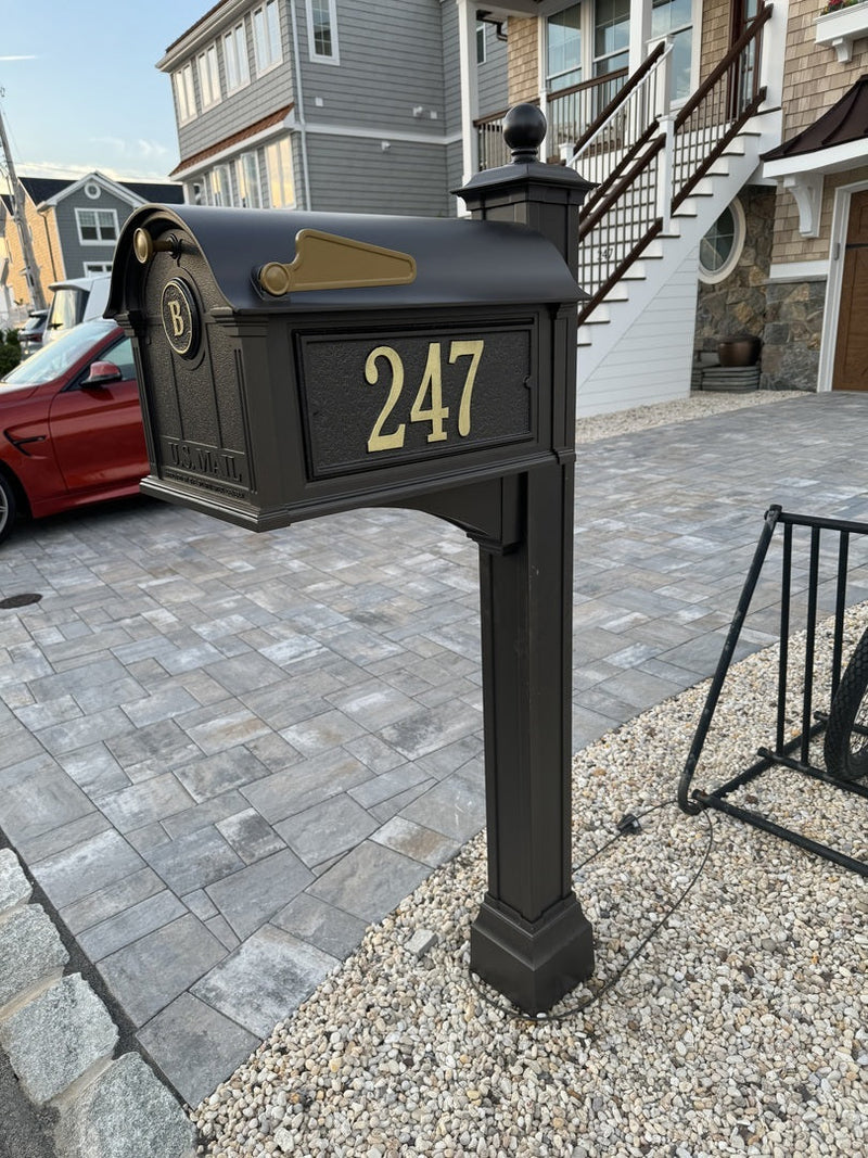 Whitehall Balmoral Monogram Mailbox-Post Package