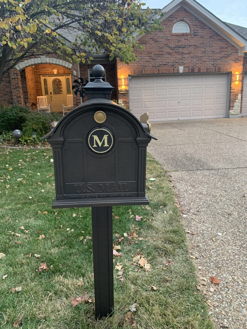 Whitehall Balmoral Monogram Mailbox-Post Package