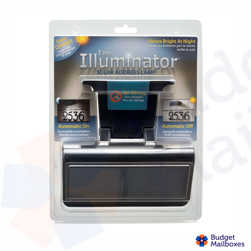 Whitehall Standard Size Illuminator Solar Address Lamp Wall Mount