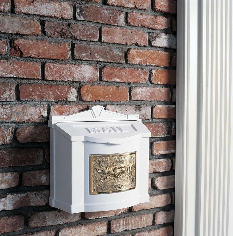 Wall Mount Mailbox with Eagle Emblem