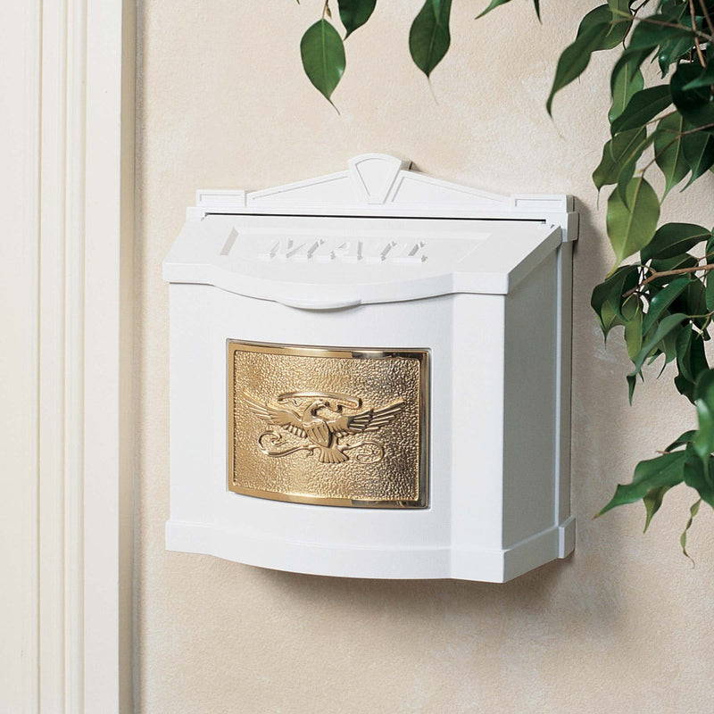 Wall Mount Mailbox with Eagle Emblem