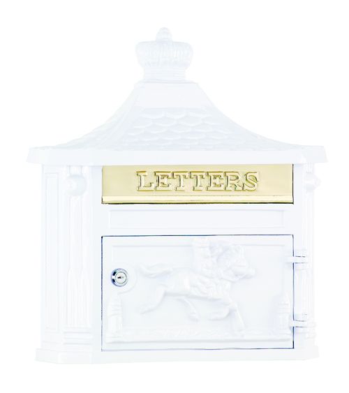 Amco Victorian Wallmount Mailbox in White