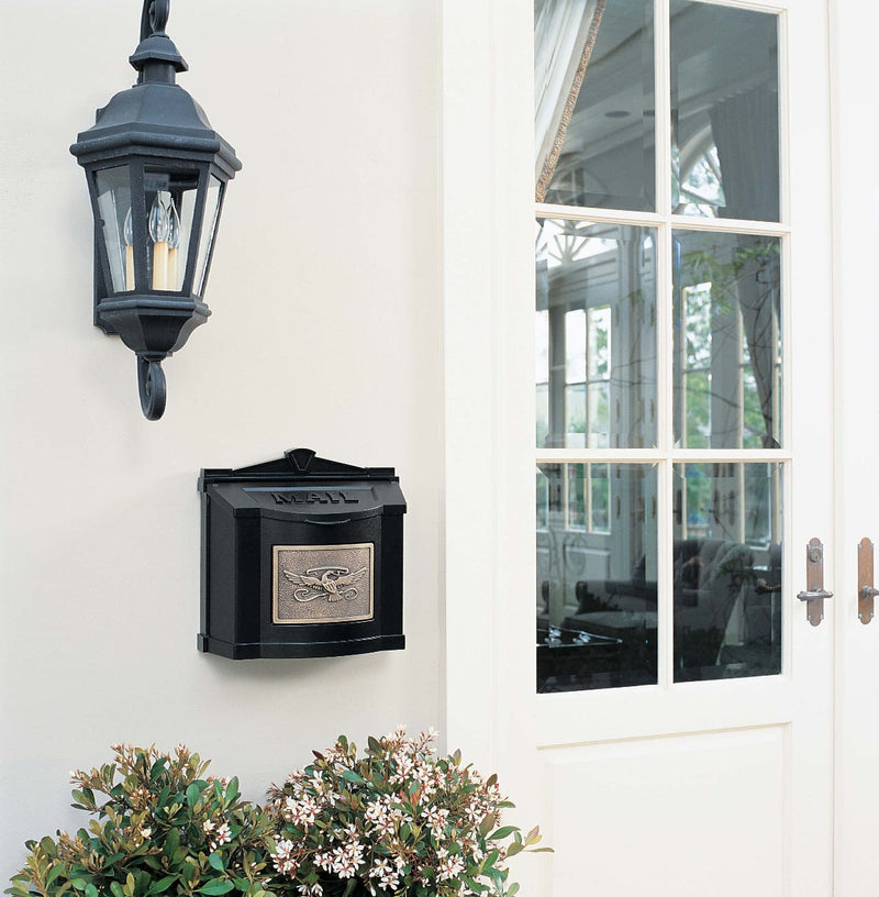 Wall Mount Mailbox with Eagle Emblem