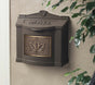 Wall Mount Mailbox with Leaf Emblem