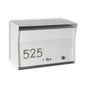 RetroBox Locking Wall Mount Mailbox in White