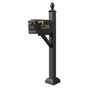Westhaven System with Lewiston Mailbox, (3 Cast Plates) Square Collar & Pineapple Finial