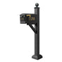 Westhaven System with Lewiston Mailbox, (3 Cast Plates) Square Collar & Large Ball Finial