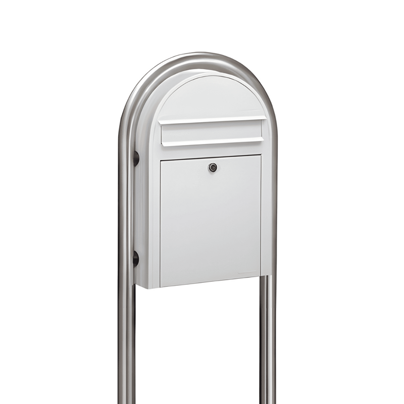 Bobi Classic Slim Mailbox and Round Post Combo